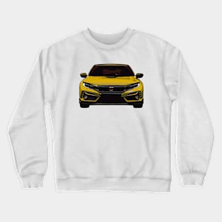 Yellow Civic Type R Illustration Crewneck Sweatshirt